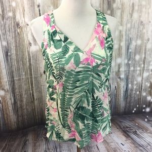 Old Navy Tropical Print Top